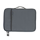 INOVU Housse Loop Move 16" (Gris foncé) Housse pour ordinateur portable jusqu'à 16" hydrofuge en PET recyclé avec pochette avant anti-RFID - compatible PC portable et MacBook