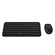 Mobility Lab CP420W Mini Combo (Black) Wireless set - RF 2.4 GHz and Bluetooth - membrane keys - optical sensor 2400 dpi - AZERTY French