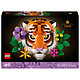 LEGO Art 31217 La Collection Faune - Le Tigre Set De Construction Pour Adulte - Décoration Murale 3D Avec Animal & Fleurs De La Gamme Botanicals - Projet Déco DIY Pour Maison Ou Bureau - Idée Cadeau