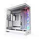 NZXT H9 Flow RGB White (2025) - Aquarium-style mid-tower case with side window and tempered glass front + 3 RGB fans included