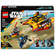 LEGO Star Wars 75414 Lo Snowspeeder in fiamme Giocattolo da costruzione - 3 Minifigure con spade laser e moto Speeder - Regalo per bambini dai 7 anni in su e fan della serie