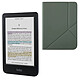Kobo Clara Colour Noir + SleepCover Vert Liseuse eBook - Écran couleur tactile HD E Ink Kaleido 3 de 6" - 1448 x 1072 - Étanche IPX8 - 16 Go - Wi-Fi/Bluetooth - USB-C + Étui en simili-cuir