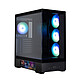 Zalman P40 DS Black Mid Tower case with tempered glass panel and front, 4 ARGB fans and 9.1" LCD screen
