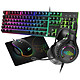 Spirit of Gamer Ultimate 100 Pack Gaming 4-en-1 - Clavier + Souris + Casque + Tapis de souris