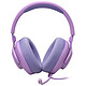 JBL Quantum 100M2 Violet Casque-micro circum-aural filaire pour gamer - Microphone amovible - Jack 3.5 mm - Compatible PC / Mac / Consoles / Mobiles