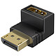 Goobay Adaptador DisplayPort 8K (90° Superior) Adaptador DisplayPort acodado 90° hacia arriba