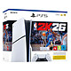 Sony PlayStation 5 + NBA 2K26 Console Ultra HD 8K - AMD Ryzen Zen 2 - AMD RDNA 2 10.28 TFLOPs - 16 Go GDDR6 - SSD 825 Go - son 3D - manette sans fil + jeu NBA 2K26