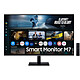 Samsung 32" LED - Smart Monitor M7 S32FM702UU Ecran PC 4K - 3840 x 2160 pixels - 4 ms (gris à gris) - 16/9 - Dalle VA - HDR10 - Wi-Fi/Bluetooth - Tizen OS - HDMI/USB-C - Hub USB - Télécommande - Noir