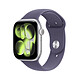 Pulsera deportiva Apple Watch Series 11 GPS 46 mm Aluminio Plata Morado M/L Reloj conectado - Aluminio - Resistente al agua IP6X - GPS - Frecuencia cardiaca/ECG/Oxígeno en sangre/Temperatura - Pantalla OLED Retina Siempre encendida - Wi-Fi 4 / Bluetooth 5.3 - watchOS 26 - Correa deportiva M/L