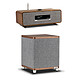 Ruark Audio R3S Noyer + RS1 Noyer Chaine Hifi - 30 Watts - Bluetooth 5.2 - double tuner FM/DAB - lecteur CD - écran OLED - RCA/Optique/USB + Caisson de basses 100W