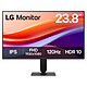 LG 23.8" LED - UltraFine 24U411A-B Monitor PC Full HD 1080p - 1920 x 1080 pixel - 5 ms (da grigio a grigio) - 16/9 - Pannello IPS - 120 Hz - HDR10 - HDMI/VGA - Nero