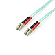 StarTech.com Câble fibre optique duplex OM3 50/125 multimode LC/LC - 3 m - Turquoise Câble fibre optique duplex multimode OM3 50/125 LC/LC (3 mètres)