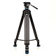 Benro KH26PC Kit trépied vidéo avec rotule, mouvement panoramique progressif, plateau de caméra anti-rotation - hauteur max 184.5 cm - charge 6.8 kg