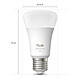 Avis Philips Hue Pro White and Color Ambiance Kit de démarrage E27 A60 11 W Bluetooth x 2