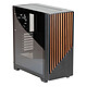 Fox Spirit EG1 (Noir) Boîtier Moyen Tour avec panneau en verre trempé et façade bois - 4 ventilateurs PWM inclus (3x 140 mm en façade + 1x 120 mm à l'arrière)