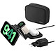Belkin BoostCharge Pro Station de recharge aimantée 3-en-1 portable avec Qi2 (15 W) Station de recharge 3-en-1 Stand avec MagSafe 15W avec kit de voyage
