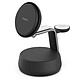 Belkin Chargeur 3 en 1, 25W pour iphone, Airpods et AppleWatch QI2.2 (Noir) Station de recharge 3-en-1 avec Qi2 (25 W)