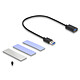 Delock Boitier USB 3.1 pour SSD M.2 NVMe pour PlayStation 5 pas cher