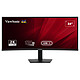 ViewSonic 34" LED - VA3420C Ecran PC UltraWide WQHD - 3440 x 1440 pixels - 1 ms (MPRT) - 21/9 - Dalle IPS incurvée - 120 Hz - HDR10 - HDMI/DisplayPort/USB-C - Hauteur réglable - Noir