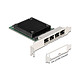 DeLock Carte réseau PCI Express x4 avec 4x Ethernet 2.5 Gbps Carte réseau PCI-Express x4 vers 4 ports RJ45 2.5 Gbps