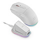 Mars Gaming MM-T3 (Blanc) Souris gaming - sans fil - Bluetooth/RF 2.4 GHz - droitier - capteur optique de 14000 dpi - 7 boutons - rétroéclairage RGB - base de chargement magnétique