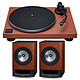 Technics SL-40CBT Terra Cotta + Technics SC-CX700E-T Terra Cotta Platine vinyle à entraînement direct - 2 vitesses (33-45 trs/min) - Pré-ampli phono intégré - Bluetooth 5.4 - Cellule Audio Technica AT-VM95C + Enceinte sans fil Hi-Fi Bluetooth (par paire)