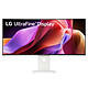 LG 40" LED - UltraFine 40U990A-W Ecran PC 5K - 5120 x 2160 pixels - 5 ms (gris à gris) - 21/9 - Dalle IPS incurvée - 120 Hz - HDR 600 - FreeSync Premium - HDMI/DisplayPort/Thunderbolt - Réglage en hauteur - Argent