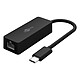 Goobay Adaptateur USB-C RJ45 Noir Adaptateur réseau Ethernet 10/100/1000 Mbps (USB-C 3.0)