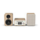 Pure Classic Stereo Mini Blanc/Chêne Chaîne Hi-Fi 2 x 20 W - CD/FM/DAB+/MP3 - Bluetooth 5.3 - Réveil - USB - AUX