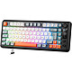 Spirit of Gamer Elite K30 (Noir) Clavier gamer sans fil - format TKL - RF 2.4 GHz/Bluetooth - touches semi-mécaniques - écran LCD - rétroéclairage RGB - AZERTY, Français