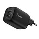 Belkin Dual USB-C Charger Switch 2 Chargeur secteur double port USB-C (65 W) pour Nintendo Switch 2