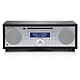 Tivoli Audio Music System+ Noir/Argent Enceinte sans fil stéréo - Radio DAB+/AM/FM - Lecteur CD - Bluetooth - AUX