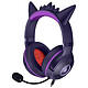 Razer Kraken Kitty v2 (Pokemon Gengar Edition) Casque gaming - filaire - circum-aural fermé - 7.1 - microphone unidirectionnel Razer HyperClear - coussinets en tissu et similicuir - rétroéclairage Razer Chroma RGB