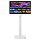 LG 31.5" LED Tactile - Smart Monitor Swing 32U889SA-W Ecran PC 4K - 3840 x 2160 pixels - 5 ms (gris à gris) - 16/9 - Dalle IPS Tactile - HDR10 - HDMI/USB-C - Pivot - webOS - Blanc