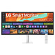 LG 34" LED - Smart Monitor 34U601SA-W Ecran PC UltraWide WQHD - 3440 x 1440 pixels - 5 ms (gris à gris) - 21/9 - Dalle VA incurvée - HDR10 - HDMI - Ethernet - webOS - Blanc