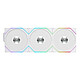 Lian Li Uni Fan TL Wireless 120 (bianco) - Confezione da 3 Ventola LED ARGB da 120 mm - controller wireless incluso
