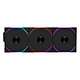 Lian Li Uni Fan TL Wireless 120 Reverse Blade (noir) - Pack de 3 Lot de 3 ventilateurs LED ARGB 120 mm - contrôleur sans fil inclus