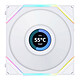 Lian Li Uni Fan TL LCD Wireless 140 Reverse Blade (blanc) - Ventilateur LED ARGB 140 mm