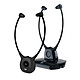 CGV Dolphin Onyx Duo Duo de casques TV stéthoscopique - Transmission sans fil numérique 2.4 Ghz - avec station d'accueil - Jack