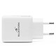 Bluestork 65W Compact Charger (Blanc) Chargeur USB-C et USB-A 65W Power Delivery + câble USB-C vers USB-C