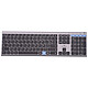 Bluestork KB Grapheme (Noir) Clavier sans fil - Bluetooth/RF 2.4 GHz - 12 raccourcis multimédias - AZERTY, Français