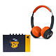 We Are Rewind Lecteur Cassette Amy Noir/Jaune + Muse M-271 Orange Lecteur de cassettes audio + Casque stéréo supra-auriculaire fermé sans fil - Bluetooth 5.4 - Commandes - Autonomie 65h - USB-C