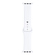 Casyx Bracelet Silicone Cadran 42/49 mm Blanc Bracelet silicone pour Apple Watch 42/49 mm