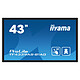 iiyama 43" LED - ProLite T4339AS-B1AG Écran tactile PCAP 4K UHD - 16:9 - VA - 500 cd/m² - 1200:1 - 8 ms - 24/7 - HDMI/DP/USB-C - Ethernet - Android 11 - HP 2 x 10 W