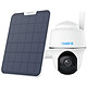 Reolink Argus Series B430 with Solar Panel 2 Caméra extérieur IP64 - WiFi - résolution 2880 x 1620 pixels - vision nocturne - FOV 110° - détection 120°
