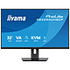iiyama 31.5" - ProLite XB3294UHSCP-B1 [LDLCCONTEXT:The iiyama ProLite XB3294UHSCP-B1 monitor is designed to maximise productivity and work comfort. Featuring a 31.5-inch VA panel with 4K resolution, it offers beautiful image quality.
] 4K PC monitor - 3840 x 2160 pixels - 2 ms (grey to grey) - 16/9 - VA Panel - HDR10 - Adaptive-Sync - HDMI/DisplayPort/USB-C - Ethernet - KVM - Black [LDLCCONTEXT:The iiyama ProLite XB3294UHSCP-B1 monitor is designed to maximise productivity and working comfort. Featuring a 31.5-inch VA panel with 4K