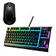 SteelSeries Combo 3 (Noir) Clavier gaming TKL - interrupteurs à membrane - AZERTY, Français + Souris sans fil - RF 2.4 GHz/Bluetooth 5.0 - capteur optique TrueMove Air 18000 dpi