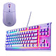 SteelSeries Combo 3 (Lavande) Clavier gaming TKL - interrupteurs à membrane - AZERTY, Français + Souris sans fil - RF 2.4 GHz/Bluetooth 5.0 - capteur optique TrueMove Air 18000 dpi