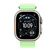 Avis Apple Bracelet Océan 49 mm finition titane naturel Vert Fluo