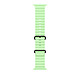 Apple Bracelet Océan 49 mm finition noir titane Vert Fluo Bracelet pour Apple Watch 44/45/46/49 mm
